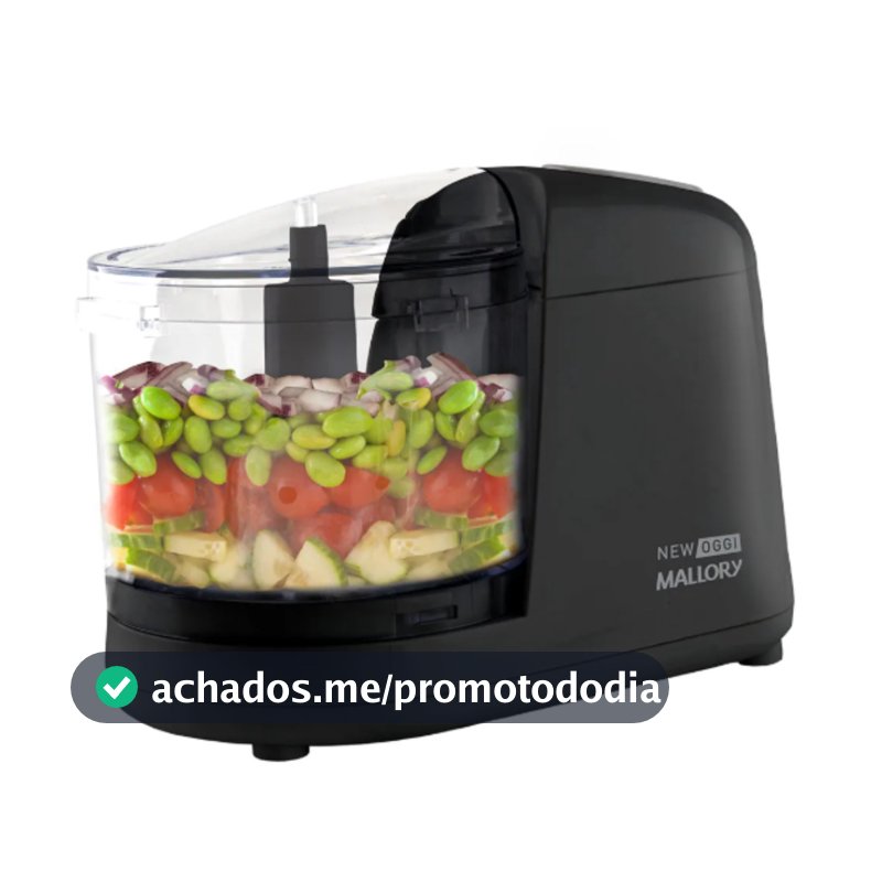 Processador Triturador De Alimentos New Oggi Mallory Cor Preto