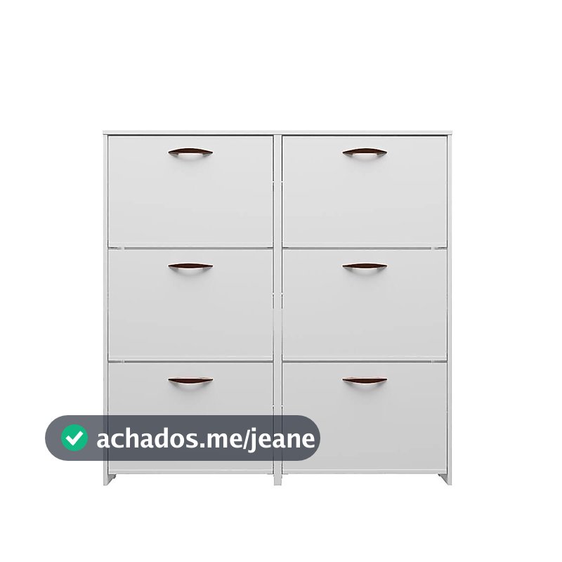 Sapateira 6 Gavetas Basculante MDP 109,8x107,7x16,5cm Bartira