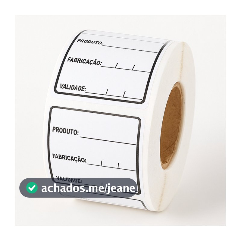 1.000 Etiquetas Alimentos 40x40 Anvisa Couchê Validade Fabricação