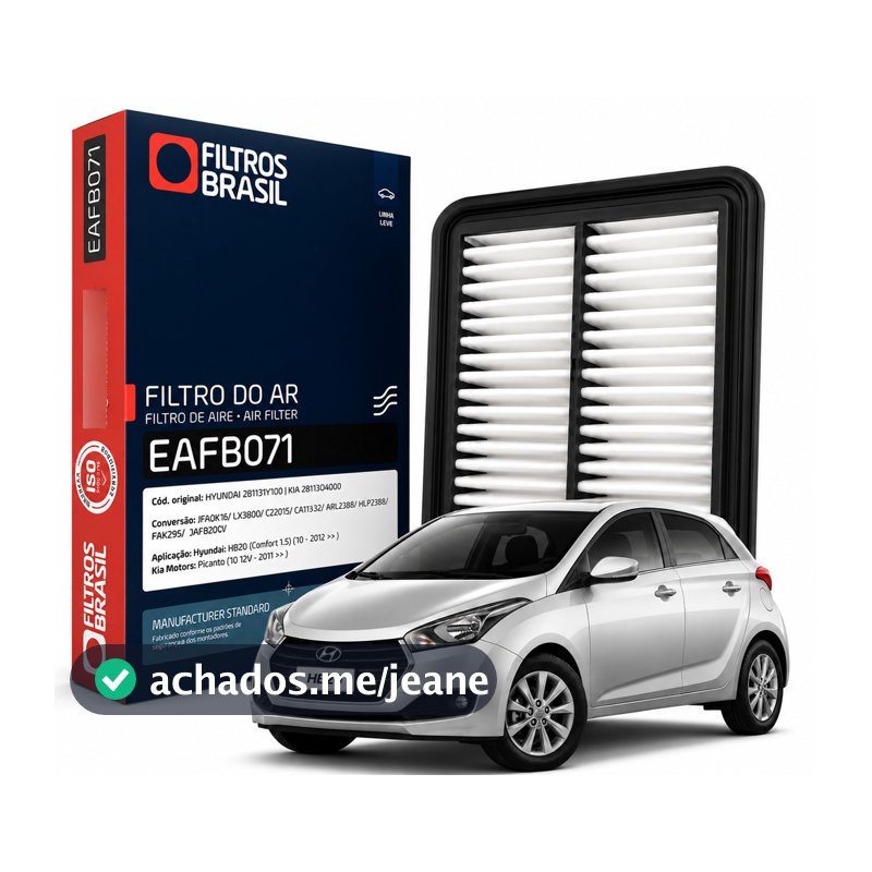 Filtro Ar Hyundai HB20 1.0 Kia Picanto 1.0 EAFB071