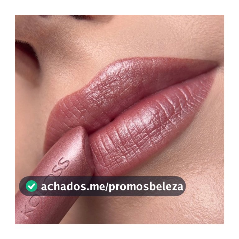 KOLOSS BATOM LIPSTICK 150 - ROSA TEA - CINTILANTE  HIDRATANTE LONGA DURAÇAO ALTA PIGMENTAÇÃO