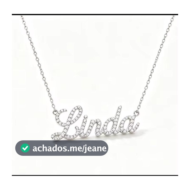 COLAR CRAVEJADO DE ZIRCONIA - PRATA 925