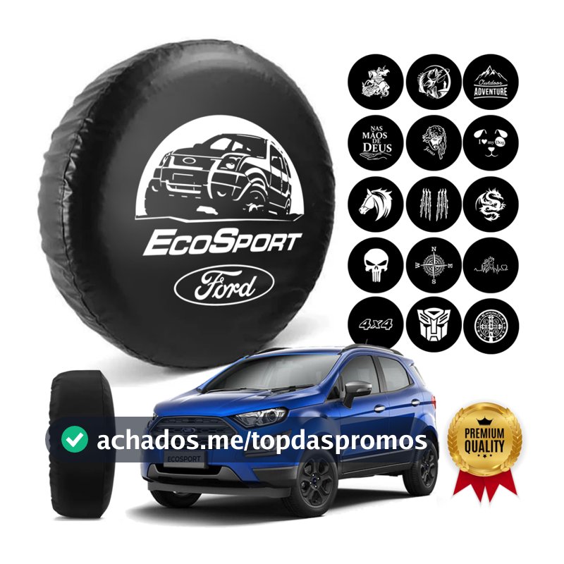 Capa Estepe Ecosport Step Para Pneu Aro 14/15/16 Courvin