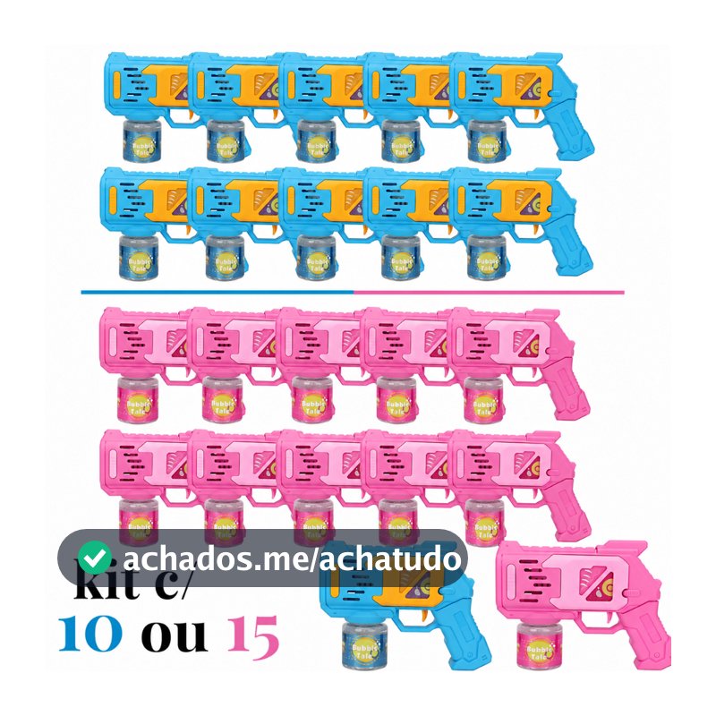 Kit c/10/15 Lança Bolhas de Sabão com Luz Brinquedo Infantil Arminha de Bolha Diversão Crianças festas e Casamento