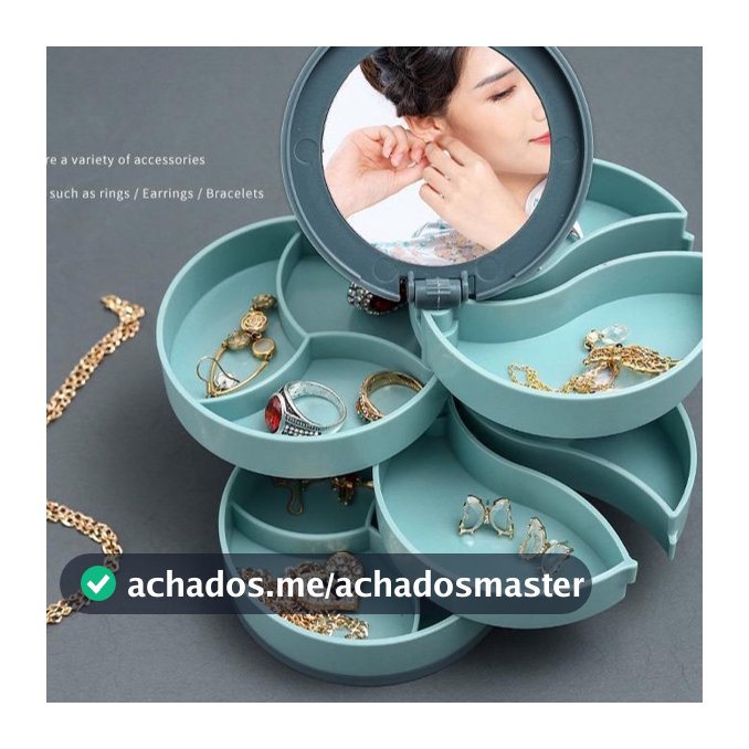 Organizador Plastico Porta Joias/bijuterias/maquiagens Com Gaveta