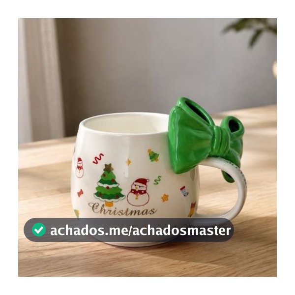 CANECA CHRISTMAS LAÇO VERDE