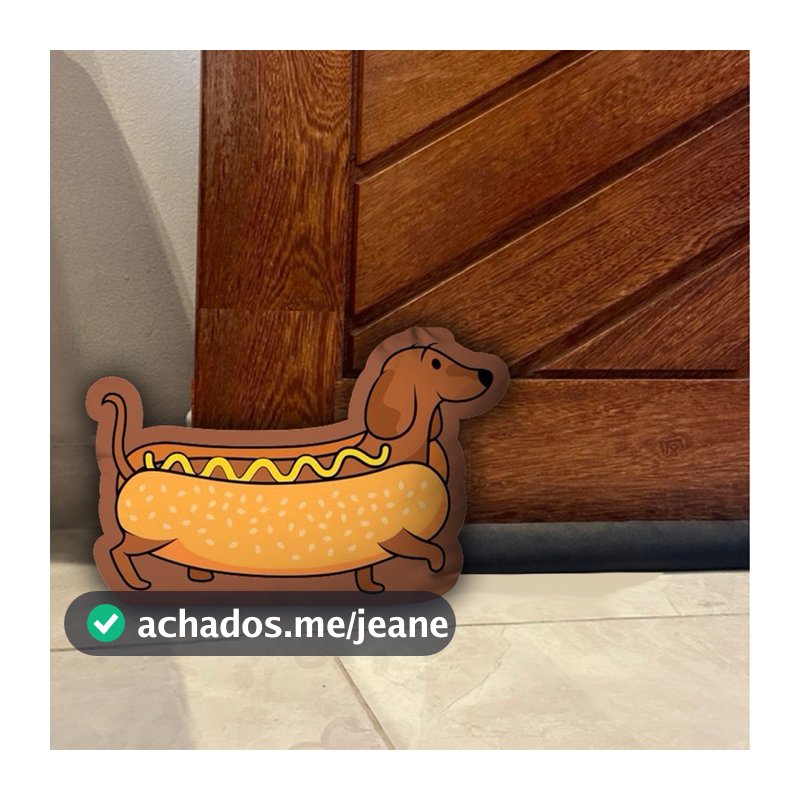 Peso de porta cachorro salsicha hot dog 3D