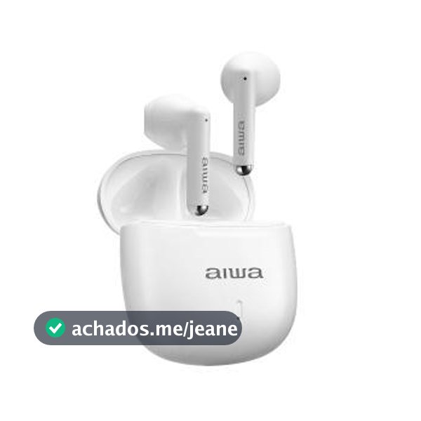 Fone de Ouvido Bluetooth Earbud Aiwa EB-05-W Branco Bivolt