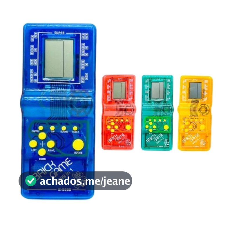 Kit com 5/10/15/18 Mini Game Portátil Retro Brinck Game 9999 Jogos Envio Rápido