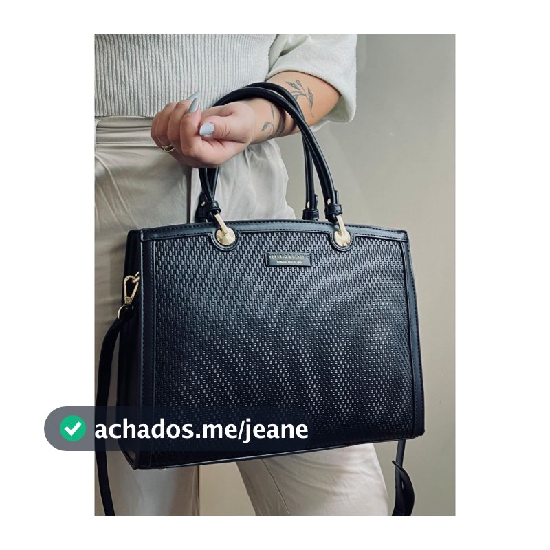 Bolsa Feminina Veryrio Espaçosa Couro de Luxo Estruturada Alças de Ombro e Transversal