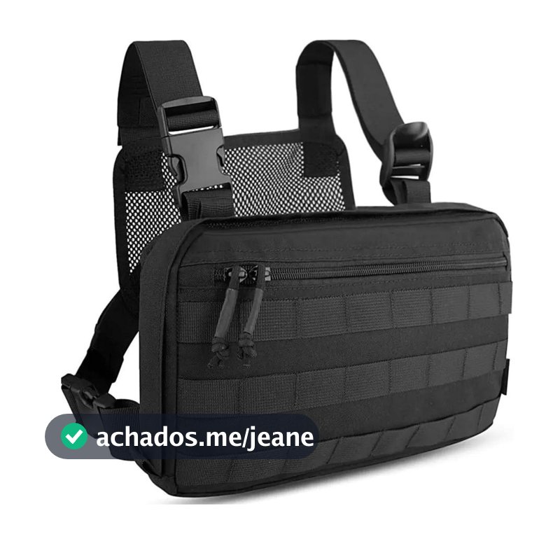 Bolsa De Peito Motoboy Masculina Unissex Estilo Colete Bag Peitoral