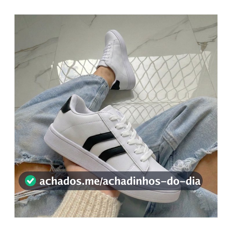 Tênis Feminino Sapatênis Branco Macio e Confortável Leve Macio Promoção Envio Rapido