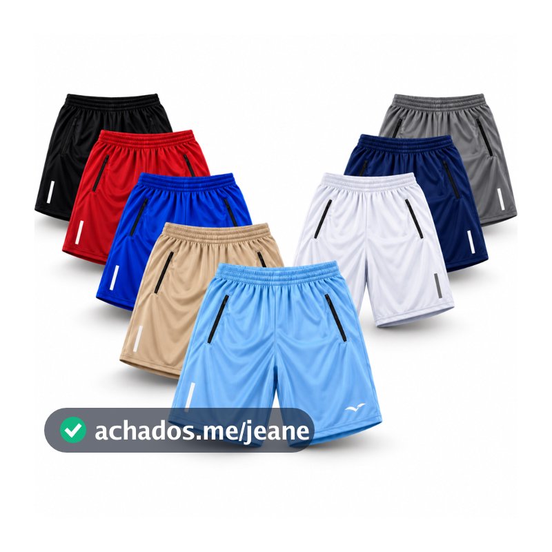 Bermuda Esportiva Masculina Short Para Corridas e Academia