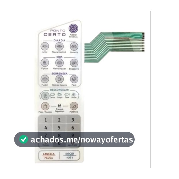 Membrana Teclado Forno Microondas Electrolux MEP41 MEP-41