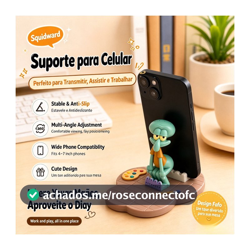 Suporte De Mesa Criativo , Telefone De Polvo Bonito Preguiçoso Engraçado , Ornamento De Decoração De Escritório , Presen