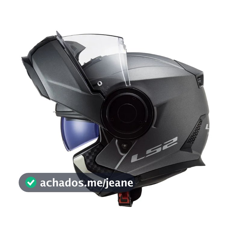 CAPACETE LS2 SCOPE MONOCOLOR CINZA FOSCO