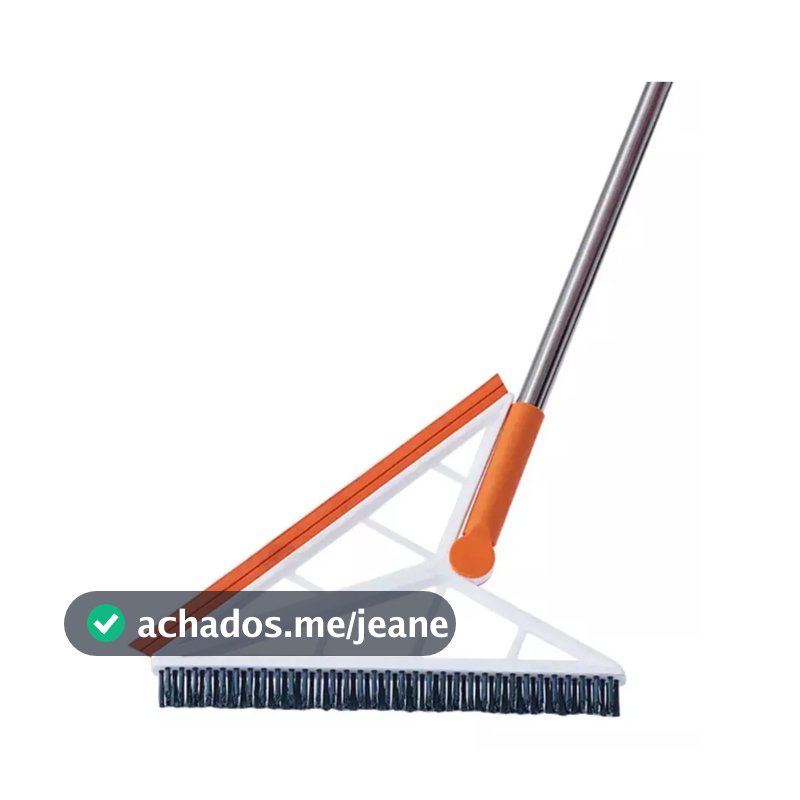 Vassoura Mágica 2 em 1 Rodo Esfregão Giratória Limpeza Mop