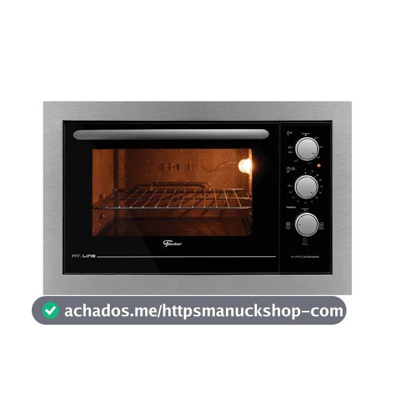 Forno Elétrico de Embutir Fischer Fit Line 48 Litros Inox 34493 Inox