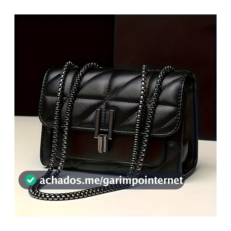 grande bolsa luxo mulheres pu alta capacidade ombro em corrente bolsa transversal