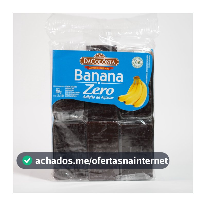Doce de banana zero açúcar – da colônia