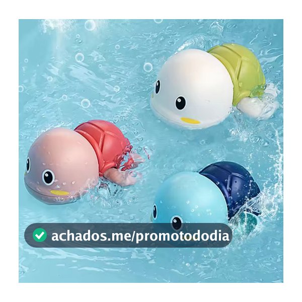 Brinquedo de Banho Tartaruguinha Água Banheira E Piscina Bebê