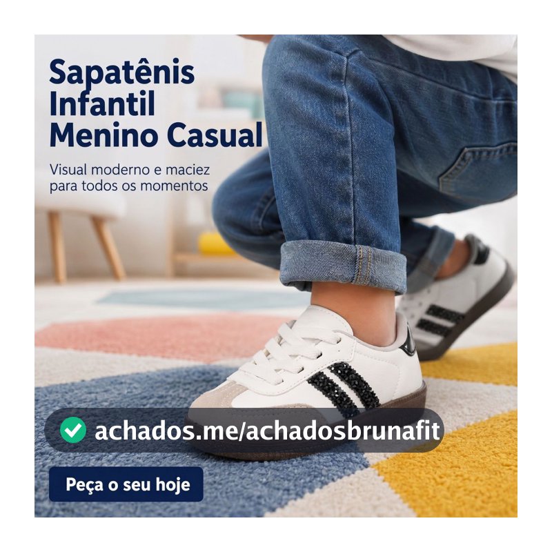 Tenis Infantil De Menino | Visual Moderno Com Conforto Para Todos os Momentos | COMPRE AGORA!