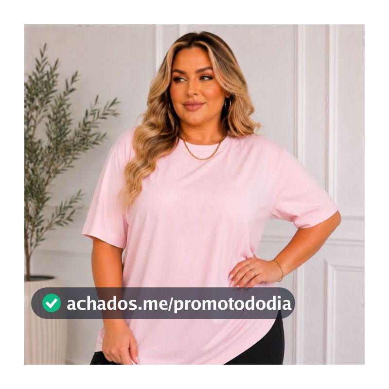 Camiseta Feminina Estilosa Plus Size Moda Feminina