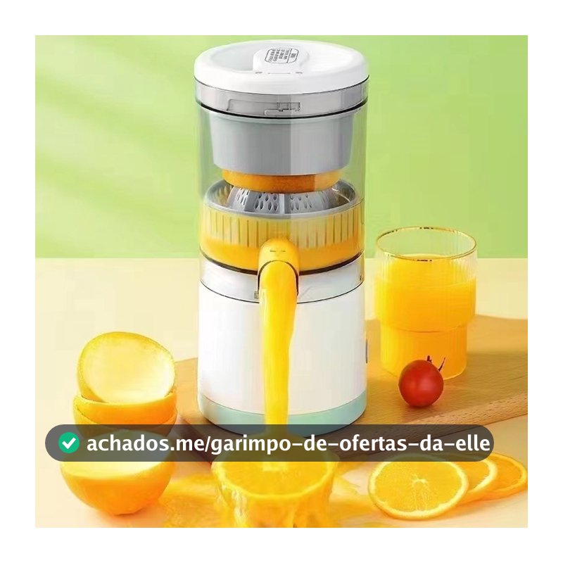 Espremedor Elétrico Laranja Limão Frutas Fazer Sucos Recarregável usb