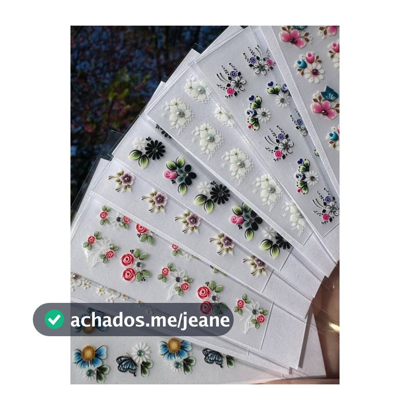 Kit com 10 Cartelas de Peliculas com aplicação de Pedrarias M3