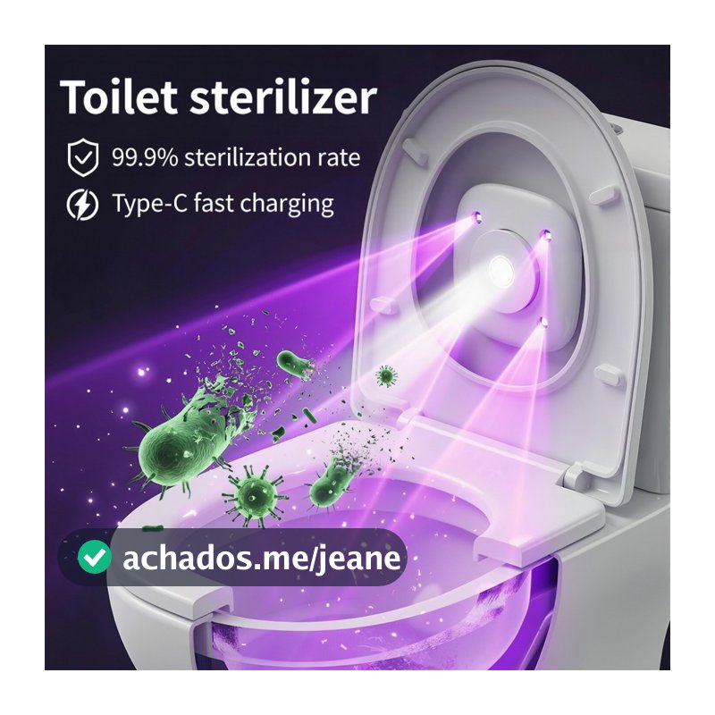Esterilizador De Banheiro UV Elétrico Inteligente  Lâmpada À Prova D'água Com Limpador De Comprimidos De Aromaterapia