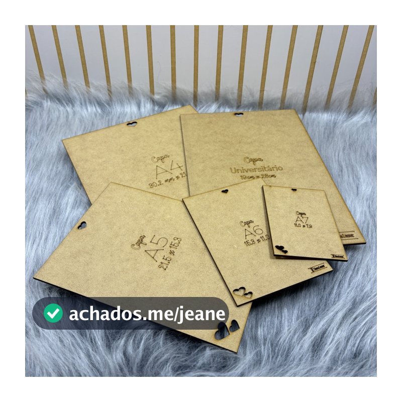 Kit Gabarito para refilar Capas e Miolos - diversos tamanhos