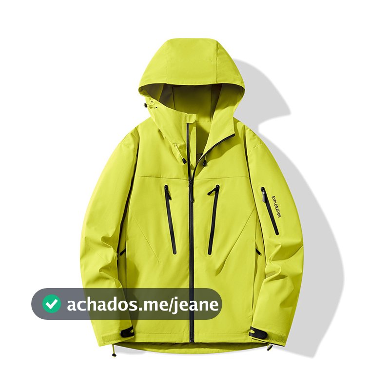 2026 Primavera Outono Bird House Mesmo Estilo Casal Jaqueta Impermeável Mulheres Bolso Jaqueta Laminada Jaqueta Masculin