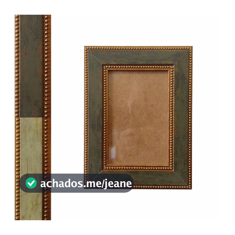 Moldura Provençal com Gravação de Bolinhas para Quadros e Fotos e Fundo MDF e Vidro - 3,4x1,2