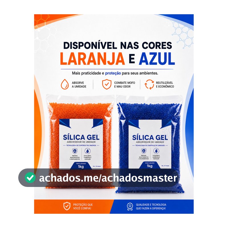 Sílica Gel Desumidificante 1kg Premium