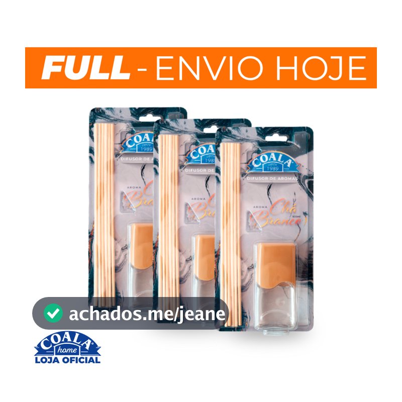 Kit Coala Difusor Chá Branco - 3 Unidades