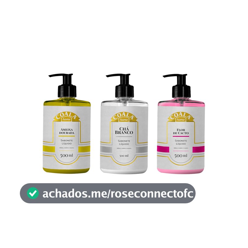 Kit  3 Sabonetes Coala Home Ameixa Dourada +Chá Branco + Flor de Cacto