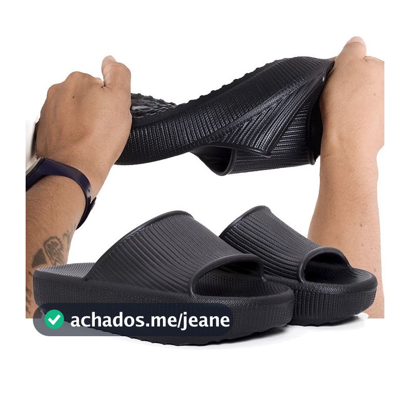 Chinelo Slide Preto Masculino Chinelo TIPO Nuvem