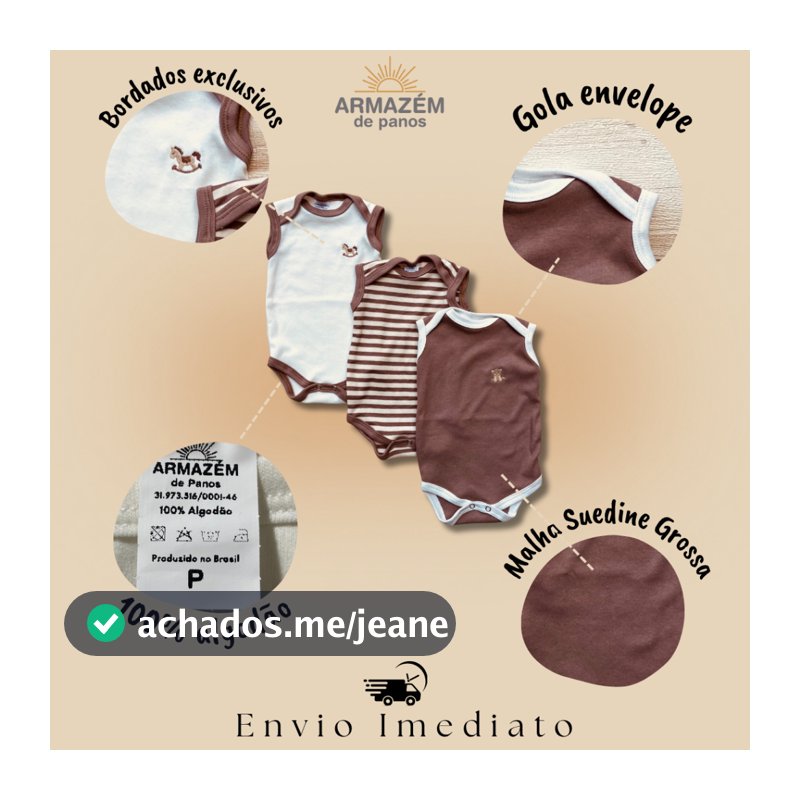 Kit 3 body Regatas Vintage Tons Terrosos Bebê 100% Algodão Boho Chic Menino Minimalista