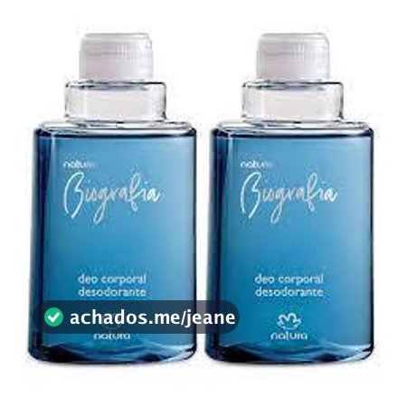 Refil Desodorante Spray Corporal Biografia Masculino 02( dois refil )100ml cada - Natura
