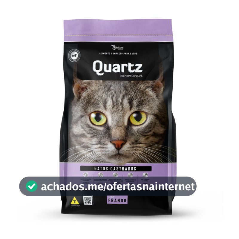 Ração Quartz Gatos Castrados Frango 10,1Kg