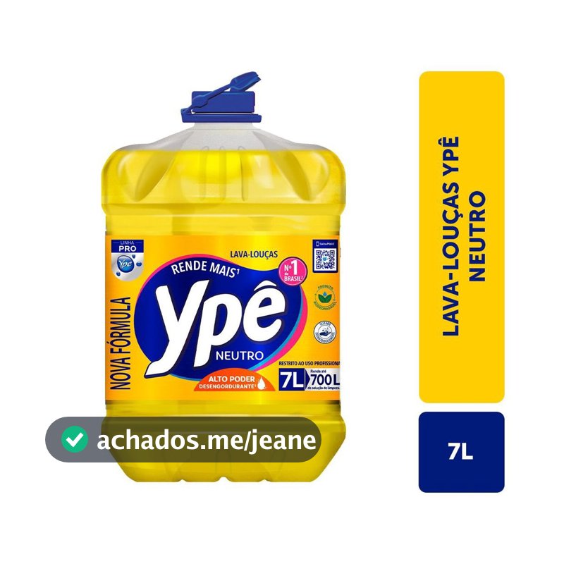 Detergente Ypê Neutro Pro 7l
