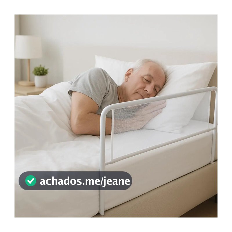 Grade de Cama de Proteção (Pequena, Média, Grande e GG )– Branca Lisa | Segurança para Bebês, Crianças e Idosos Proteçao