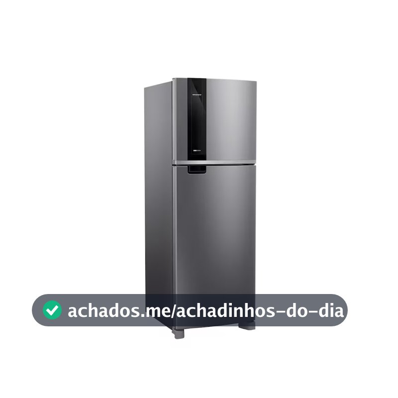 Geladeira BRM46MK 385 Litros Frost Free Duplex Painel Eletrônico Inox Brastemp