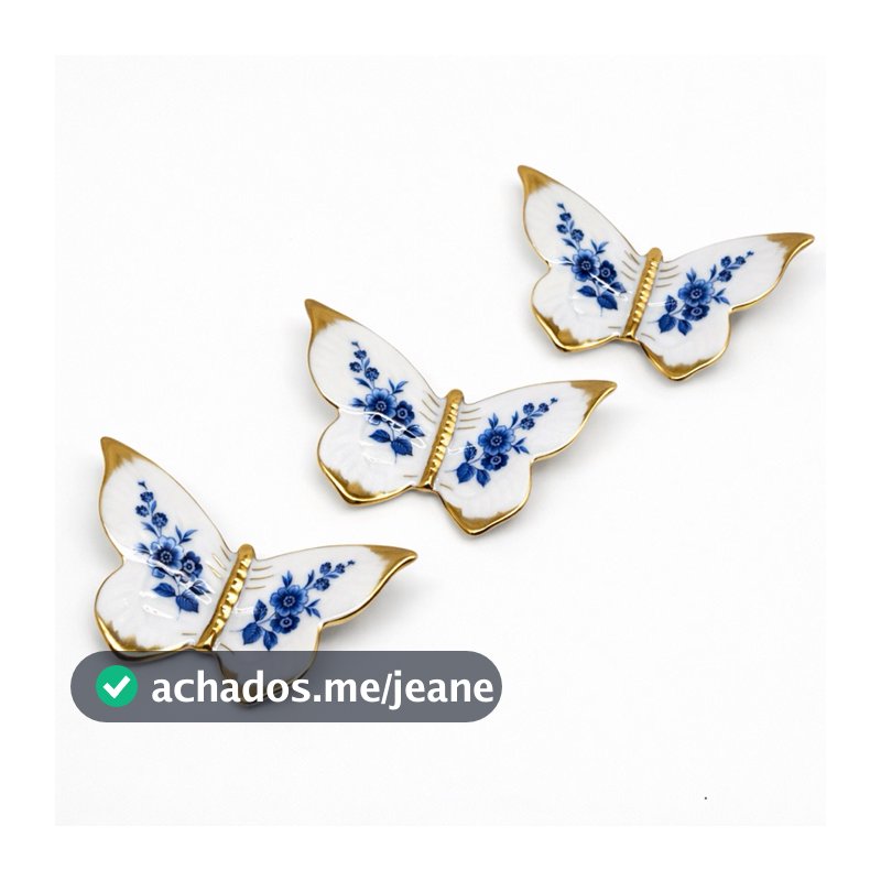 Borboletas de Parede em Porcelana - Florida