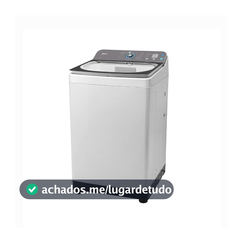 Máquina de Lavar Roupas Philco 14Kg, 12 Lavagens, Cesto Aço Inox, Pés Niveladores Ajustáveis PLR14A