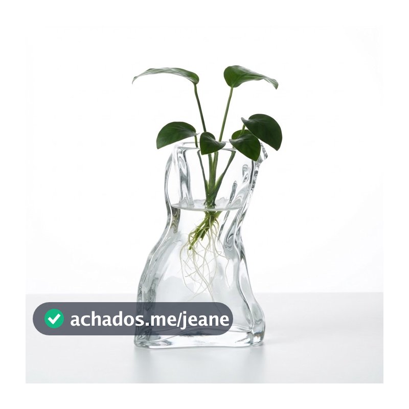Vaso De Vidro Orgânico Coreano Assimétrico Abstrato Cristal Design Wave Glass Propagação De Plantas