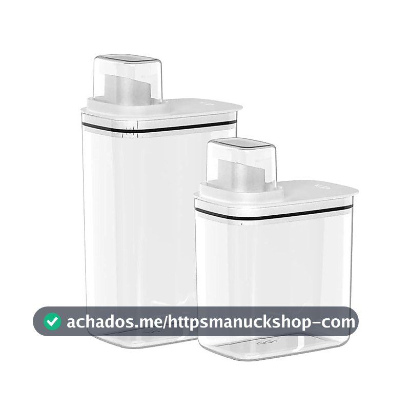 Dispenser Lavanderia Mantimentos, Cerais Detergente/Produtos Limpeza 1,5L (19,5cm) / 2,3L (23cm) Linha Flow <OU>