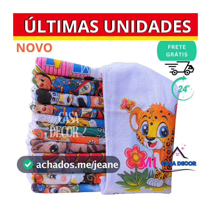 Pano De Prato Estampado Bainha  Peças 100% algodão