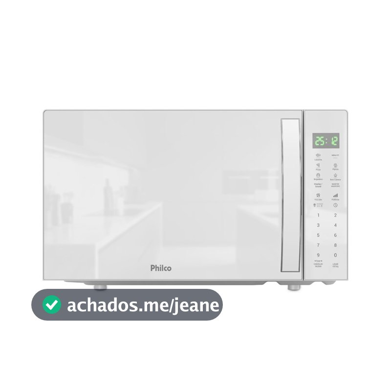 Micro-ondas Philco 28l Pmo31b Limpa Fácil Branco