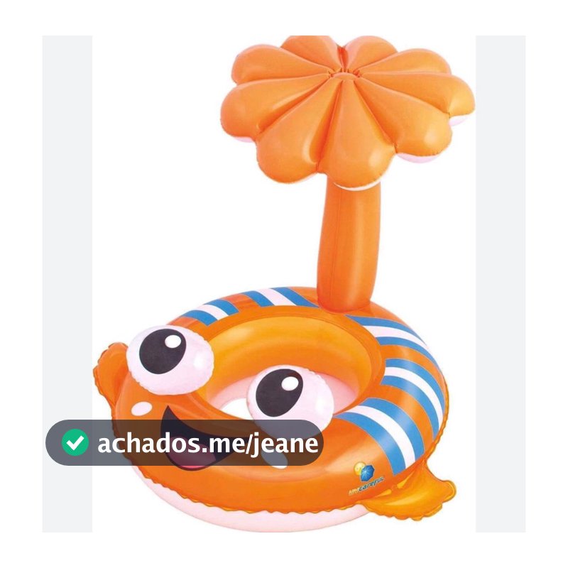 Boia Infantil Peixinho Criança Com Fralda E Para Sol